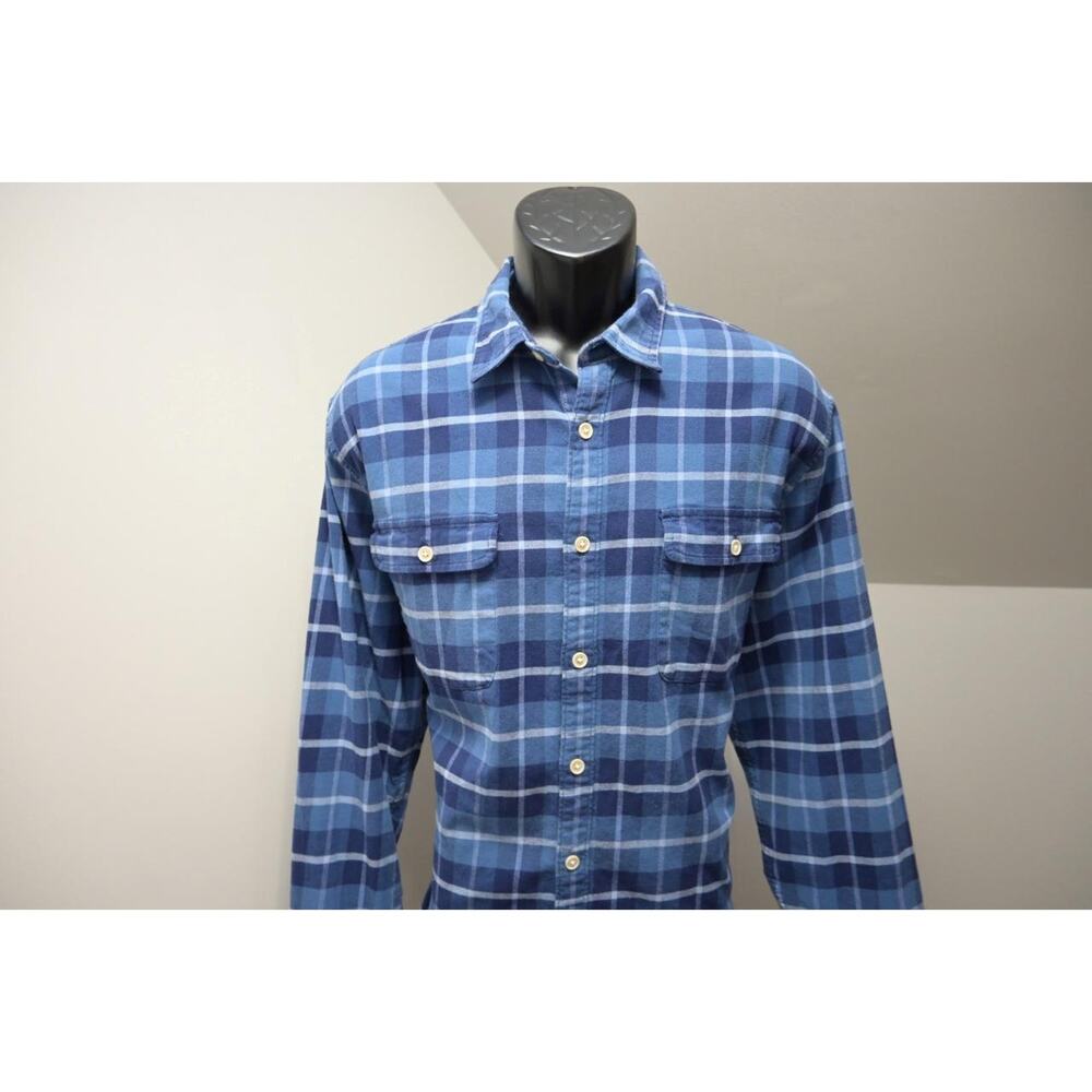 Lucky Brand Flannel Shirt Classic Fit Long Sleeve Plaid Button Up‎ Mens Sz Large